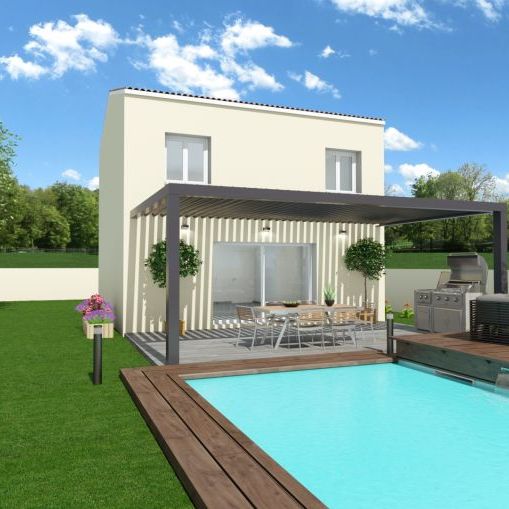 Villa neuve à étage 85 M² sur un terrain viabilisé de 300 M² à Maillane