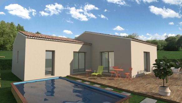 maison de plain pieds de 112 m² avec 4 chambres dint une suite parentale une pièces de vie spacieuse avec cuisine ouverte sur un terrain de 563 m² à martigues