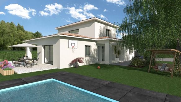 maison à étage de 148m² + garage de 21m² au rdc une suite parentale une pièces a vivre de 64m² avec cuisine ouverte à l'étage 3 chambres avec salle de bain équipée  sur un terrain de 1039m² à Istres