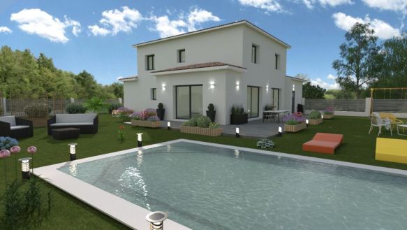 GRANDE VILLA CONTEMPORAINE T + GARAGE  ET TERRAIN