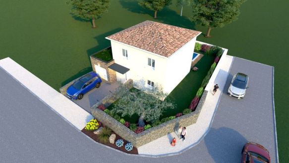 Projet de construction villa neuve à Lunel sur terrain de 300 m²