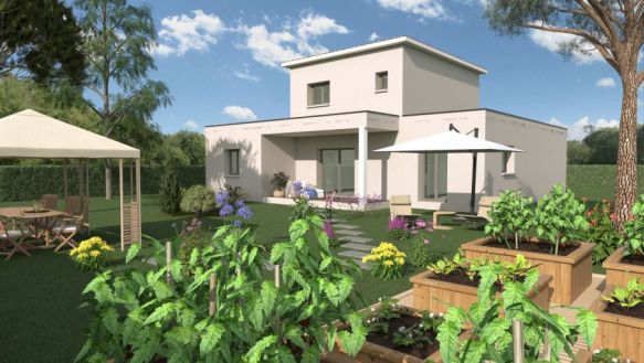 Maison neuve à construire de 145 m² avec garage et terrain de 1237 m² à Istres, proche écoles et transports