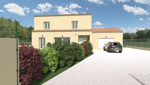 Villa 4 chambres à étage sur un beau terrain de 900 M² au calme à Theziers