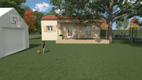 Maison neuve plain-pied 86 m² avec garage à Velaux, proche écoles et commodités