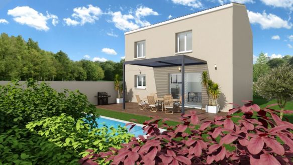 Villa neuve à étage de 83 M² 3 chambres sur un terrain viabilisé de 350 M² à Istres 13800