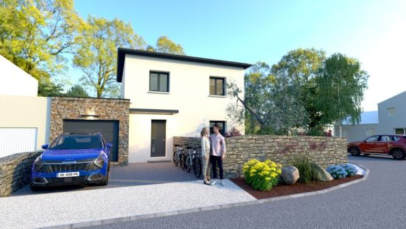 Villa neuve de 84 m² + garage à Fabrègues 34690