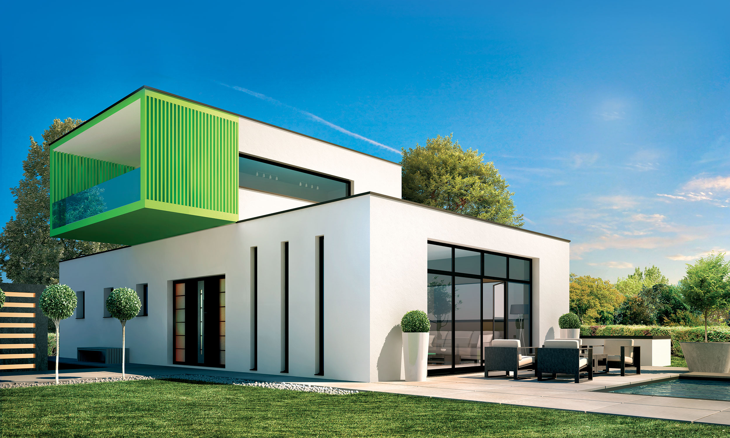 Maison contemporaine étage Wonder avec plans - Maisons Bati-France  Constructeur maison individuelle Languedoc-Roussillon
