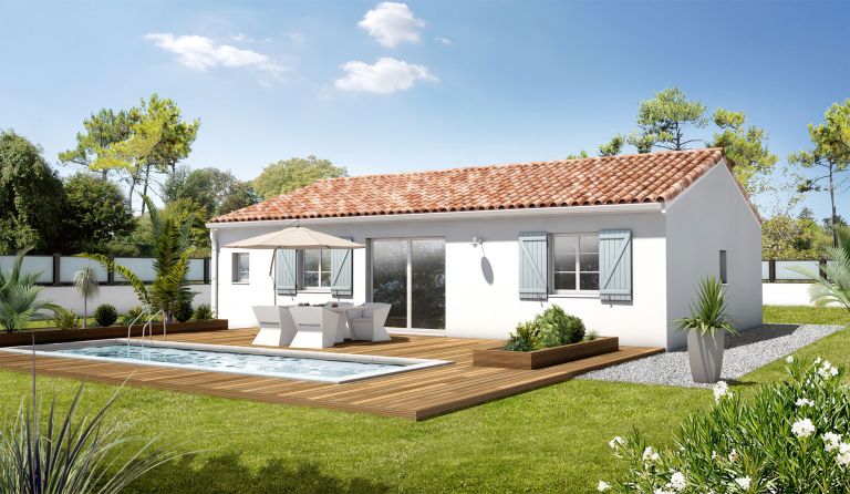 Maison contemporaine étage Wonder avec plans - Maisons Bati-France  Constructeur maison individuelle Languedoc-Roussillon